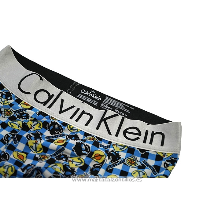 Boxer Calvin Klein Hombre Prints Colors Azul2